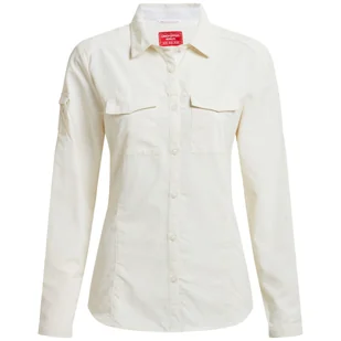 Koszula damska Craghoppers NosiLife Adventure Long Sleeved Shirt III Rozmiar: M / Kolor: beżowy - Koszulki sportowe damskie - miniaturka - grafika 1