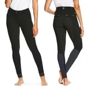 Bryczesy - ARIAT Bryczesy TRI FACTOR czarne z pełnym lejem silikonowym damskie - miniaturka - grafika 1