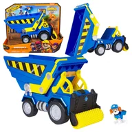 Samochody i pojazdy dla dzieci - Psi Patrol Rubble & Crew Rubble I Jego Ekipa Zestaw Pojazd Budowlany Wywrotka Deluxe Interaktywna + Figurka Wheeler - miniaturka - grafika 1