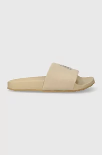 Tommy Hilfiger klapki TH 85 SLIDE damskie kolor beżowy FW0FW07766 - Klapki i japonki damskie - miniaturka - grafika 1