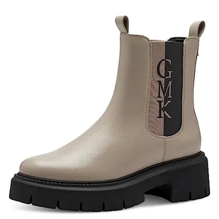 Marco Tozzi Damskie 2-85402-41 Chelsea, taupe Comb, 38 EU, Taupe Comb, 38 EU - Moda i Uroda OUTLET - miniaturka - grafika 1