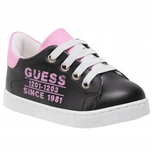 Guess Czarne Sportowe Buty Dziecięce Ze Sznurowadłami 21 Gpb