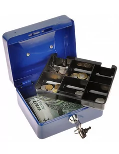 Metalkas na pieniądze zamykana na klucz Box 150) - Sejfy i kasy pancerne - miniaturka - grafika 1