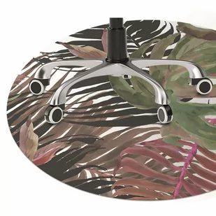 Podkładka pod krzesło obrotowe Monstera fi100 cm - Podnóżki, podpórki, podkładki - miniaturka - grafika 1