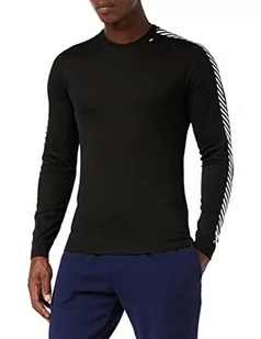 Helly Hansen Lifa Stripe Crew Black XL - Skarpetki męskie - miniaturka - grafika 1