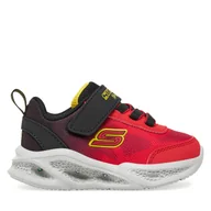 Buty dla chłopców - Sneakersy Skechers S-Lights Meteor-Lights - Krendox 401495N/RDBK Czerwony - miniaturka - grafika 1