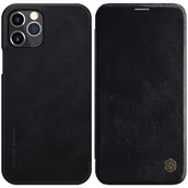 Etui i futerały do telefonów - Nillkin Qin Leather Case Apple iPhone 12 Pro Max Black - miniaturka - grafika 1