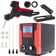 Lutownice - Stacja rozlutownicza ZD-8915 czerwona z funkcją sleep - miniaturka - grafika 1