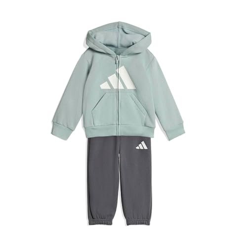 adidas uniseks-baby ESSENTIALS TRACKSUIT, Wonder Sage/white, 12-18 Months
