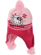 Czapki damskie - Hello Kitty Czapka "Hello Kitty" w kolorze jasnoróżowo-czerwonym - miniaturka - grafika 1