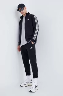 adidas dres męski kolor czarny - Dresy męskie - miniaturka - grafika 1