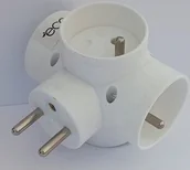 Rozgałęźniki - Rozgałęźnik Poczwórny Z Uziemieniem - miniaturka - grafika 1