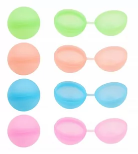 Bomby balony wodne silikonowe wielokrotnego użytku - Zabawki sensoryczne - miniaturka - grafika 1