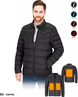Kurtka męska Reis Pikowana kurtka ochronna ocieplony męska zamek błyskawiczny wodoodporny panele grzewcze 3 tryby powerbank USB A SLOP - B XL - Kurtki męskie - miniaturka - grafika 1