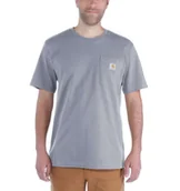 Koszulki męskie - Koszulka Carhartt Workwear Pocket S/S Relaxed Fit K87 T-Shirt heather grey - miniaturka - grafika 1
