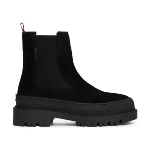 Tommy Jeans Skórzane sztyblety - Sztyblety damskie - miniaturka - grafika 1