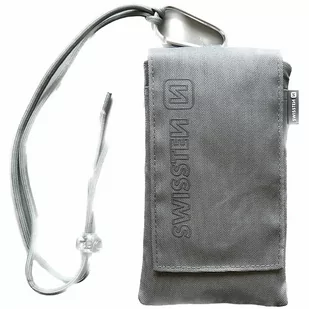 SWISSTEN Szare Etui saszetka na telefon 6,8” POCKET - Torby fotograficzne i futerały - miniaturka - grafika 4
