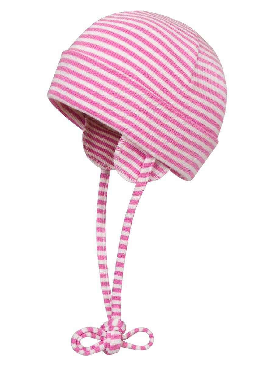 Wiązana czapka z dżerseju różowa Döll r.37