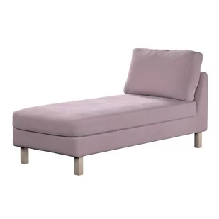 Dekoria pl pl Pokrowiec na szezlong Karlstad wolnostojący krótki zgaszony róż 80 x 160 x 80 cm Velvet 732-704-14 - Pokrowce na meble - miniaturka - grafika 1