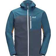 Kurtki męskie - Jack Wolfskin Męska kurtka softshell Eagle Peak Ii M Niebieski Orion L 1306911 - miniaturka - grafika 1