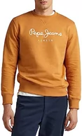 Bluzy męskie - Pepe Jeans Bluza męska Nouvel, Żółty (ochra żółty), XL - miniaturka - grafika 1