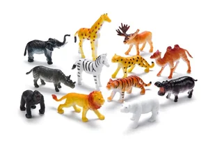 FAUNICA Dzikie zwierzęta- zestaw 12 figurek - Figurki dla dzieci - miniaturka - grafika 1