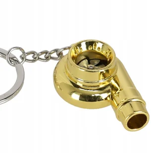 Brelok do kluczy turbo spężarka złota turbina prezent dla kierowcy samochód - Breloki Brelok do kluczy turbo spężarka złota turbina prezent dla kierowcy samochód - Breloki - miniaturka - grafika 1