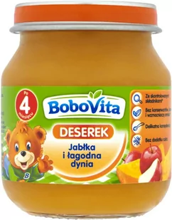 Nutricia BOBOVITA Jabłko z dynią po 4 m-cu 125 g - Desery dla dzieci - miniaturka - grafika 1
