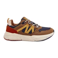 Buty sportowe męskie - Męskie Buty Sportowe Memory Foam Multikolor Big Star MM174272 brązowe - miniaturka - grafika 1