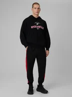 Spodnie sportowe męskie - 4F Spodnie dresowe joggery męskie - czarne XXL - miniaturka - grafika 1