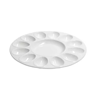 Taca Na Jajka 26.5 Cm Convivio La Porcellana Bianca - Tace i patery - miniaturka - grafika 1