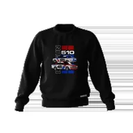 Odzież do sportów motorowych - Czarna bluza DATSUN 510 BRE-S - miniaturka - grafika 1