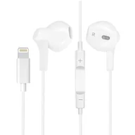 Słuchawki - Avizar  Lightning Połączenie Micro Bluetooth Białe - miniaturka - grafika 1