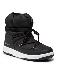 Buty dla dziewczynek - Moon Boot Śniegowce Jr Girl Low Nylon Wp 34051800001 D Czarny - grafika 1