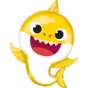 AMSCAN, SuperShape balon foliowy Baby Shark  P38 zapakowany - Baby shower i roczek - miniaturka - grafika 1