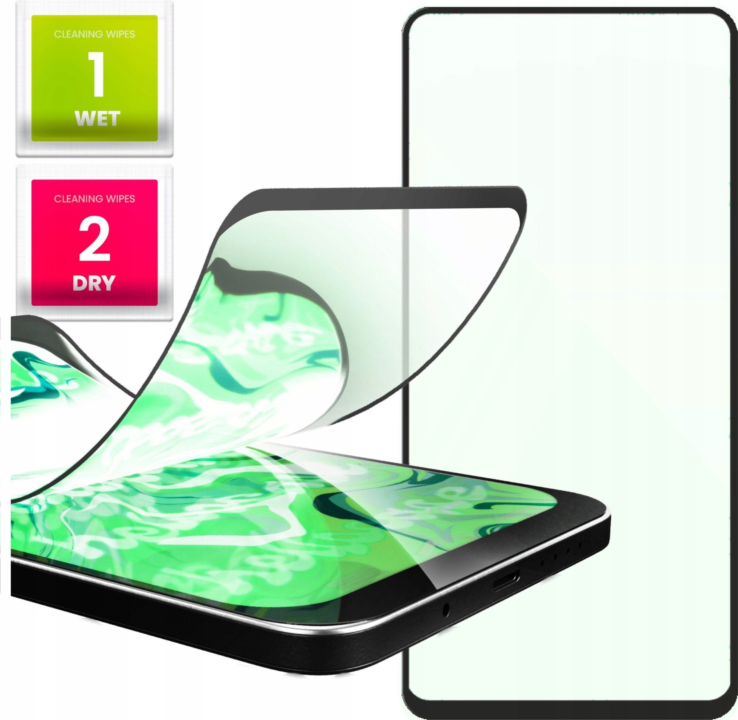 Hello Case Szkło Hybrydowe do Samsung Galaxy A53 szybka 9H, pełne 5D, ochronne