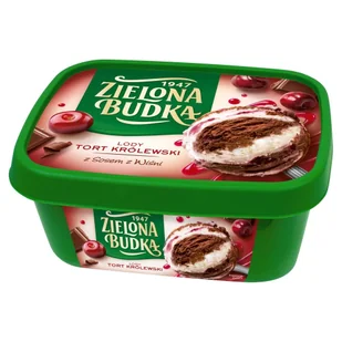 Zielona Budka lody Tort Królewski z sosem z wiśni - Lody i desery lodowe - miniaturka - grafika 1