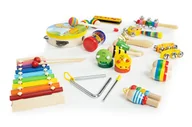 Zabawki interaktywne dla dzieci - Zestaw Drewnianych Instrumentów Dla Dzieci 14 Instrumentów - miniaturka - grafika 1