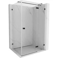 Kabiny prysznicowe - Mexen Lunar T kabina prysznicowa uchylna prawa 110 x 100 cm, transparent, czarna - 834T-110-100-70-00-P - miniaturka - grafika 1