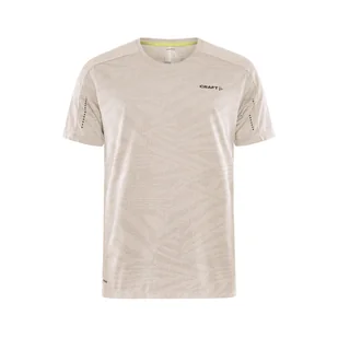 Męska Koszulka z krótkim rękawem CRAFT ADV HIT SS STRUCTURE TEE M 1912457-211000 – Beżowy - Koszulki męskie - miniaturka - grafika 1