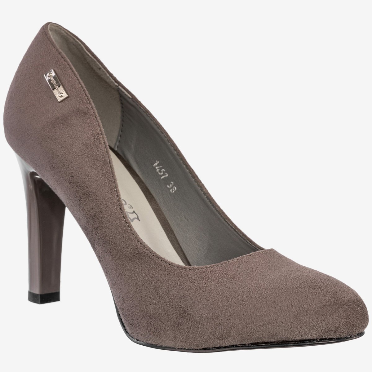 Czółenka Damskie Buty Na Obcasie Klasyczne Szare Sergio Leone Szary 38