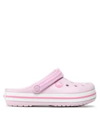 Buty dla dziewczynek - Crocs Klapki Crocband Clog K 207006 Różowy - miniaturka - grafika 1