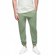 Dresy męskie - Spodnie męskie dresowe typu jogger - zielone V3 OM-PABS-0173 XXL - miniaturka - grafika 1