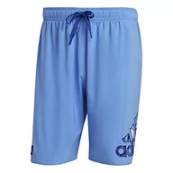 Stroje kąpielowe - adidas Męski kostium kąpielowy Seasonal Floral Logo Clx - miniaturka - grafika 1