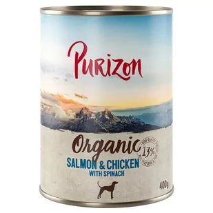 Korzystny pakiet Purizon Organic, 24 x 400 g - Łosoś i kurczak ze szpinakiem - Mokra karma dla kotów - miniaturka - grafika 2