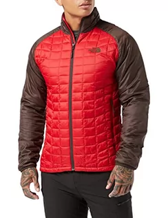 Kurtki damskie - The North Face Resolve kurtka damska wielokolorowa Rage Red/gorzki brązowy M T93RXD6KY - grafika 1