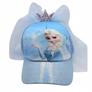 Czapka z Daszkiem Elsa Kraina lodu niebieska dla małej księżniczki - Czapki damskie - miniaturka - grafika 1