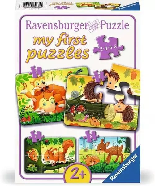 Puzzle 2/4/6/8 Forest Animal Fun