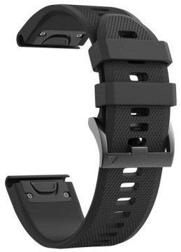 Czarny Silikonowy Pasek Garmin Epix 2