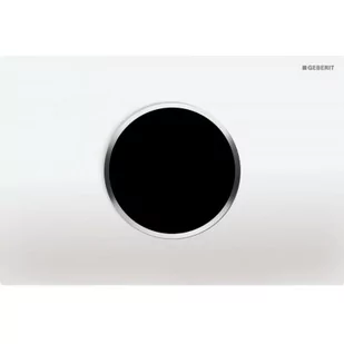 Geberit IR Sigma10 zestaw uruchamiający WC elektroniczny biały/chrom błyszczący 115.907.KJ.6 - Przyciski spłukujące - miniaturka - grafika 1
